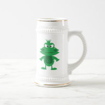 Sapo louco dos desenhos animados caneca