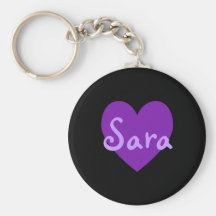 Sara no roxo chaveiros