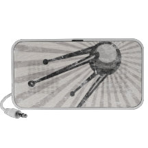 Satélite retro caixinhas de som para laptop
