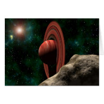 Saturn gosta do planeta cartao