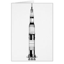 Saturn V Rocket Cartões