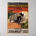 Savana internacional GA 1908 da competição automóv Poster