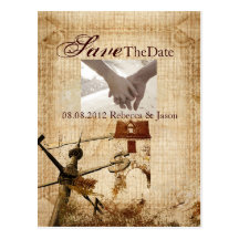savethedate ocidental do casamento do país da casa cartões postais