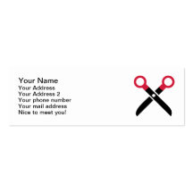Scissors o ícone modelo cartão de visita