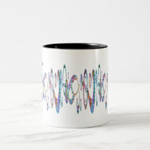 Scribbles felizes de Digitas Caneca