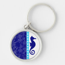 Seahorsing ao redor chaveiros