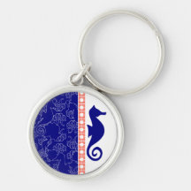 Seahorsing ao redor chaveiros