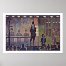 Secundário de circo por Georges Seurat Pôsteres