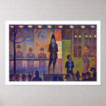 Secundário de circo por Georges Seurat Pôsteres