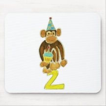 Segundo macaco do aniversário mousepad