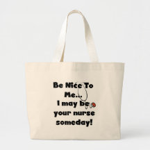 Seja camiseta e presentes agradáveis da enfermeira bolsas