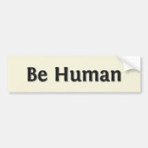 Seja humano adesivos