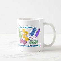 Seja mais agradável às bactérias caneca