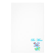 Seja meu - azul papel personalizado