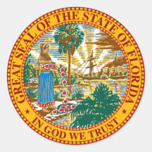 SELO DO ESTADO DE FLORIDA ADESIVOS