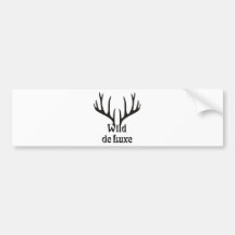 selvagem de luxe stag antler night deer adesivo