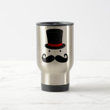 Senhor engraçado retro do homem do Moustache do bi Canecas