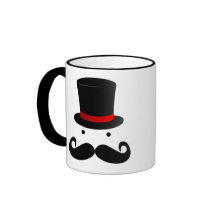 Senhor engraçado retro do homem do Moustache do bi Caneca
