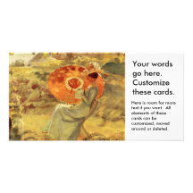 Senhora do jardim com arte Anna Ancher da pintura  Cartões Com Foto