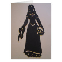 Senhora do Victorian Cartões