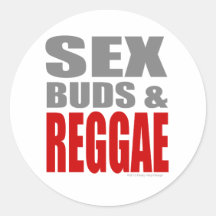 SexBuds & REGGAE Adesivos Em Formato Redondos