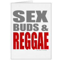 SexBuds & REGGAE Cartão