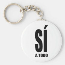 Sí a todo llaveros personalizados