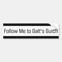 Siga-me ao Gulch de Galt Adesivo