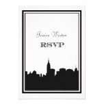 Silhueta #2 DIY RSVP da skyline de NYC convites