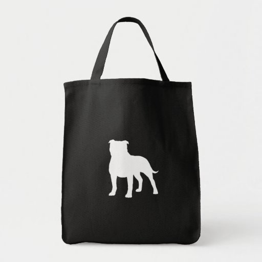 Silhueta de Staffordshire bull terrier Bolsas