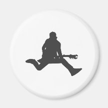 Silhueta do guitarrista ima de geladeira