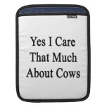 Sim eu importo-me que muito sobre vacas bolsa de iPad