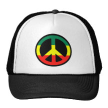 Símbolo de paz de Rasta Boné
