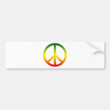 Símbolo de paz Rasta Adesivo