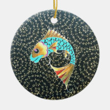Símbolo dos peixes de Koi da boa sorte da fortuna Enfeites Para Arvore De Natal