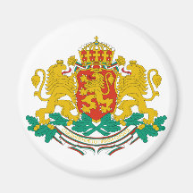 Símbolo oficial da heráldica da brasão de Bulgária Imãs De Geladeira