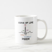 Sinais do interior da vida (pulsação do coração de caneca
