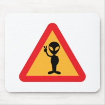 Sinal da alienígena de espaço mousepad