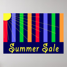 Sinal da loja de venda do verão posters