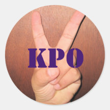 Sinal de paz, KPO Adesivo Em Formato Redondo