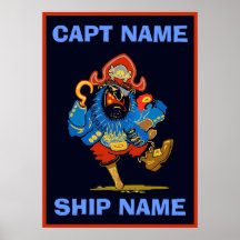 Sinal do nome do pirata da criança poster