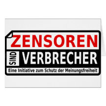 Sind Verbrecher de Zensoren Cartões