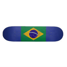 Skate da bandeira do vintage de Brazile
