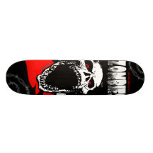 Skate do crânio do zombi