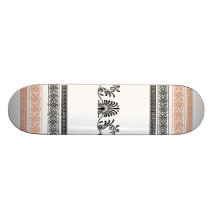 Skate Grecian do preto do estilo, o alaranjado e o
