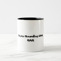 Skate que embarca a caneca dos EUA