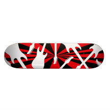 Skate retro das guitarra