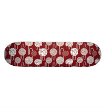 Skate tradicional japonês vermelho chique do teste