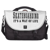 Skateboarding ele é modo de vida mala para laptop
