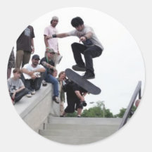 skateboarding runda klistermärken